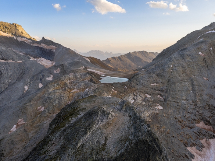 Colle del Sommeiller vu par drone