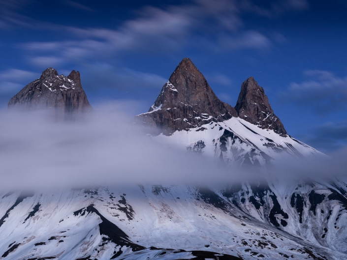 Arves, Aiguilles, Montagne, Mountain, Alpes, Alps, Blue hour, Heure bleue