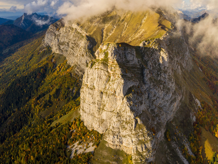 Dent de Pleuven (Bauges) du par drone
