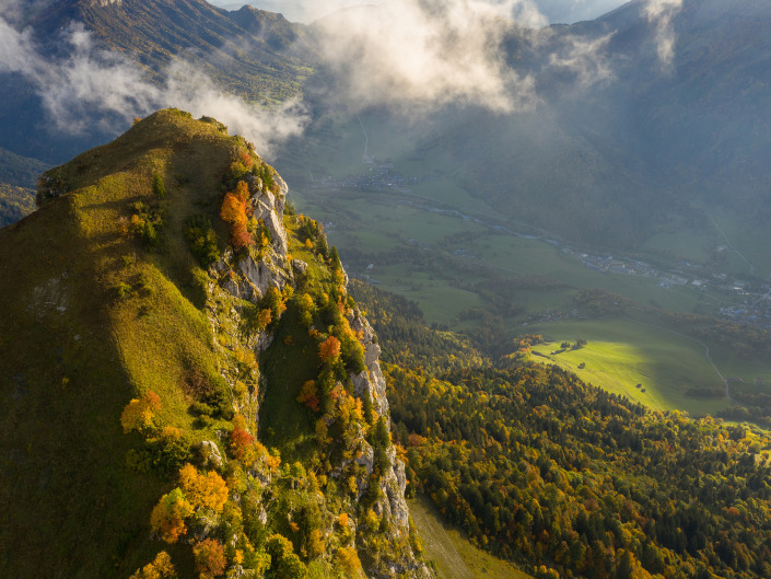 Dent de Pleuven (Bauges) du par drone