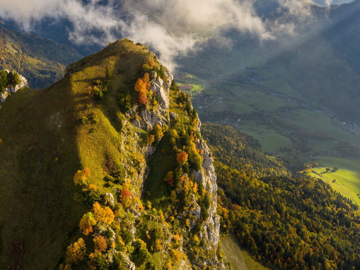 Dent de Pleuven (Bauges) du par drone