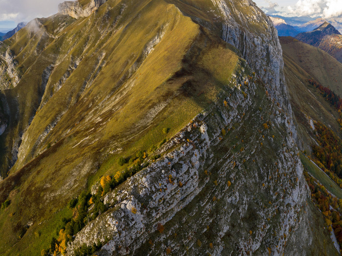 Dent de Pleuven (Bauges) du par drone