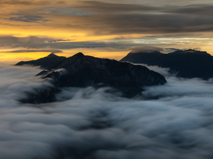Randonnée au Grand Som (Chartreuse) avec une mer de nuages