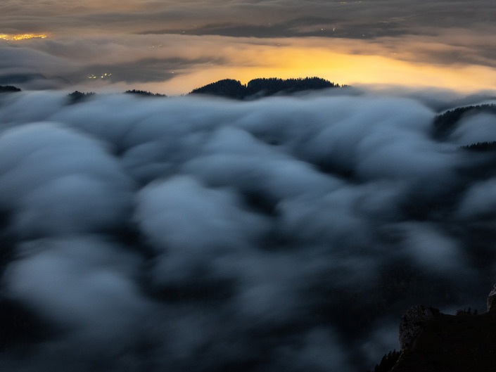 Randonnée au Grand Som (Chartreuse) avec une mer de nuages