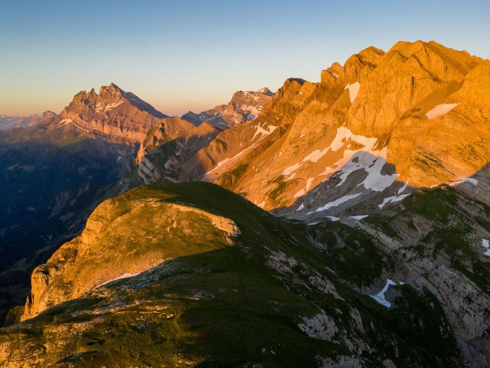 Vue depuis la Tête de Bostan dans le Chablais (Haute-Savoie)