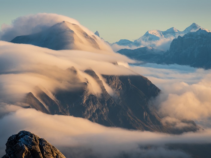 Brume sur le Mont Charvin depuis la Pointe de Chaurionde