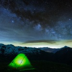 Bivouac sous la crête des Gittes dans le Beaufortain