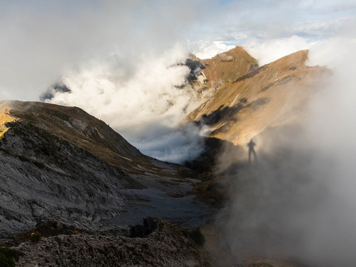 Vue depuis la Pointe des Arlicots dans les Bauges en Savoie