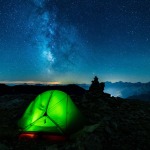 Bivouac au Gros Peyron en Savoie sous la Voie lactée