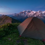 Bivouac au sommet de l'Aiguille Croche