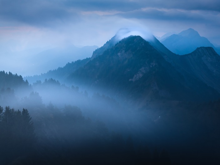 Brume depuis la Belle Etoile dans le massif des Bauges
