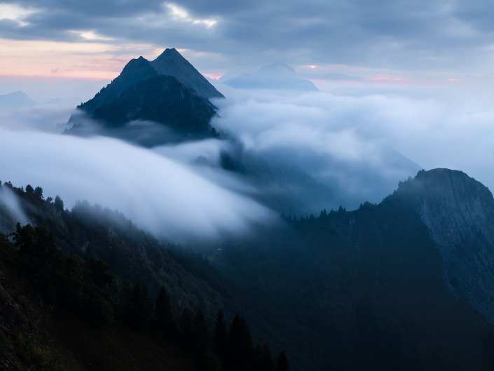 depuis la Belle Etoile dans le massif des Bauges