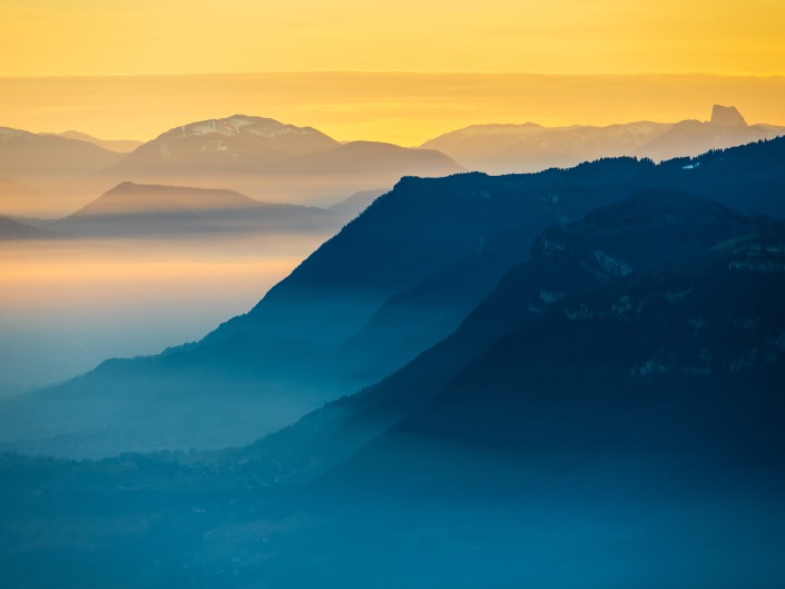 Depuis le roc de Tormery en Savoie : vue sur le Grésivaudan