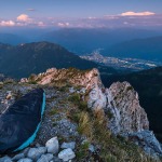 Depuis la Pointe de la Sambuy : bivouac à la belle étoile au sommet