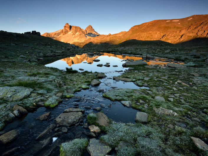 Lac vers refuge du Thabor (2700 m)