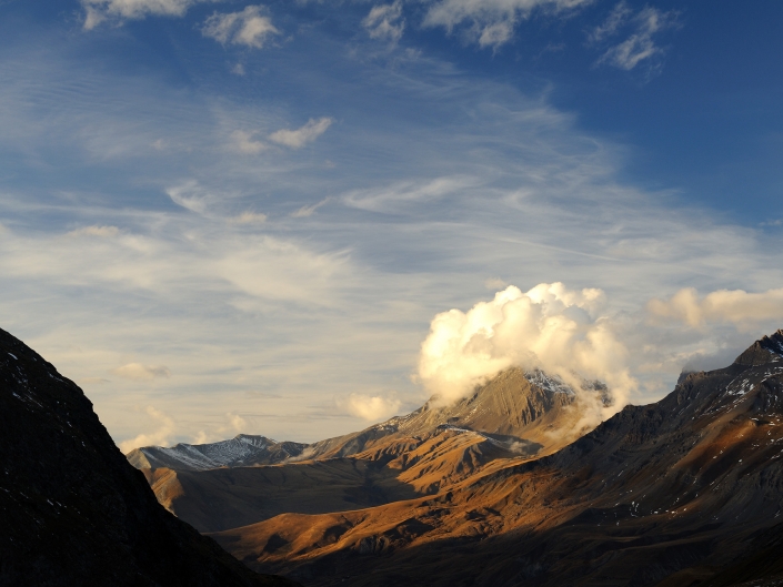 Lumière du soir dans les Ecrins
