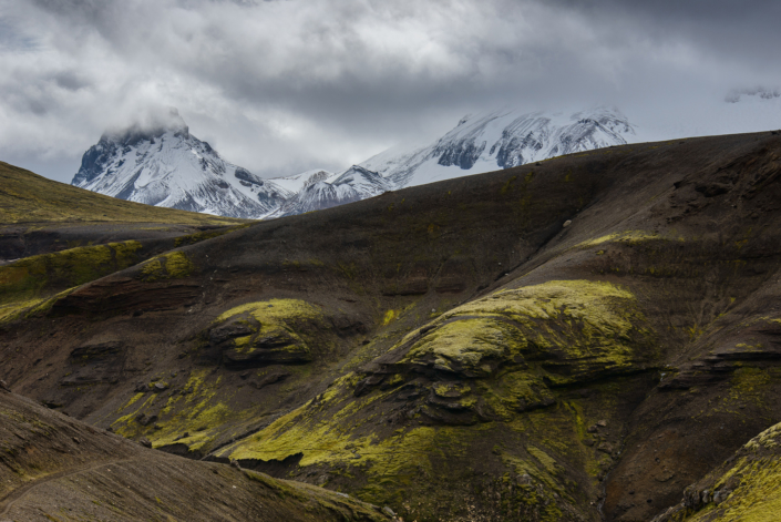 Le long de la route menant à Kerlingarfjöll en Islande