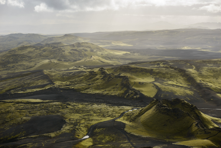 Vue depuis le Laki en Islande