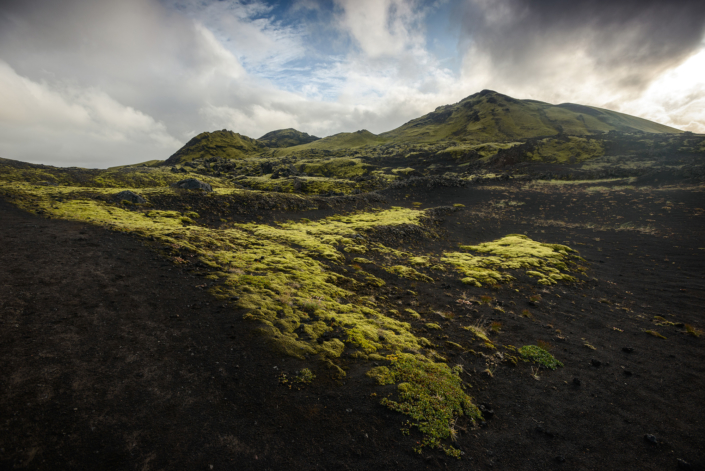 Sur la piste près du Laki en Islande