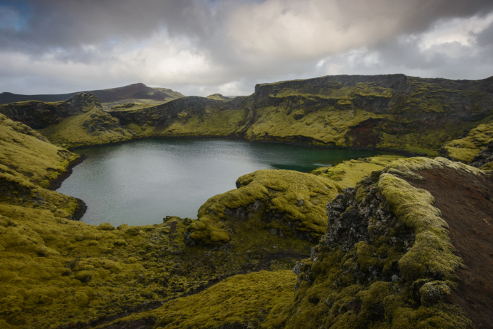 Sur la piste près du Laki en Islande