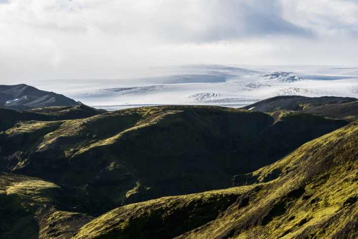 Sur le sentier près de Thakgil en Islande