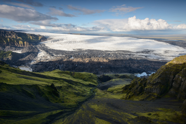 Sur le sentier près de Thakgil en Islande