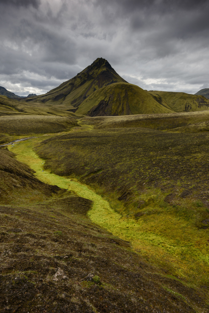 Paysages le long de la piste F210 en Islande