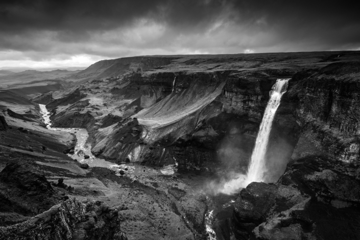 Cascade d'Haifoss en Islande