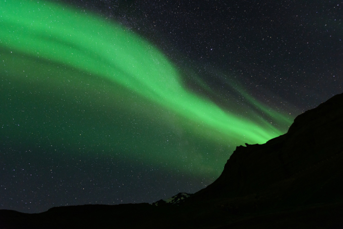 aurores boréales en Islande