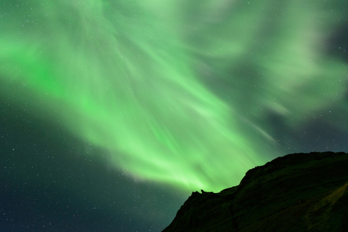 aurores boréales en Islande